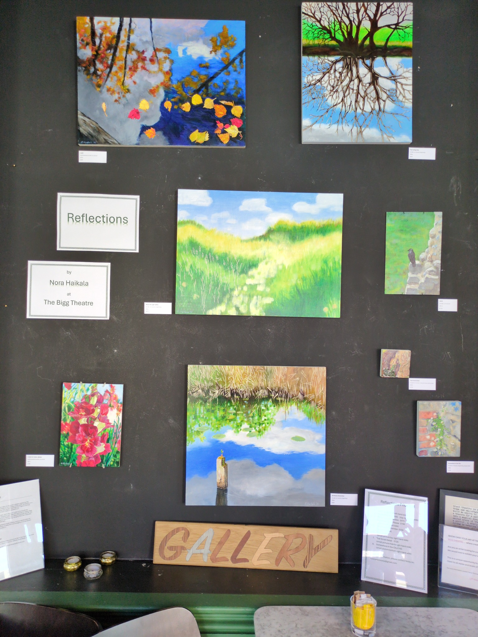 Paintings from the Reflections exhibition