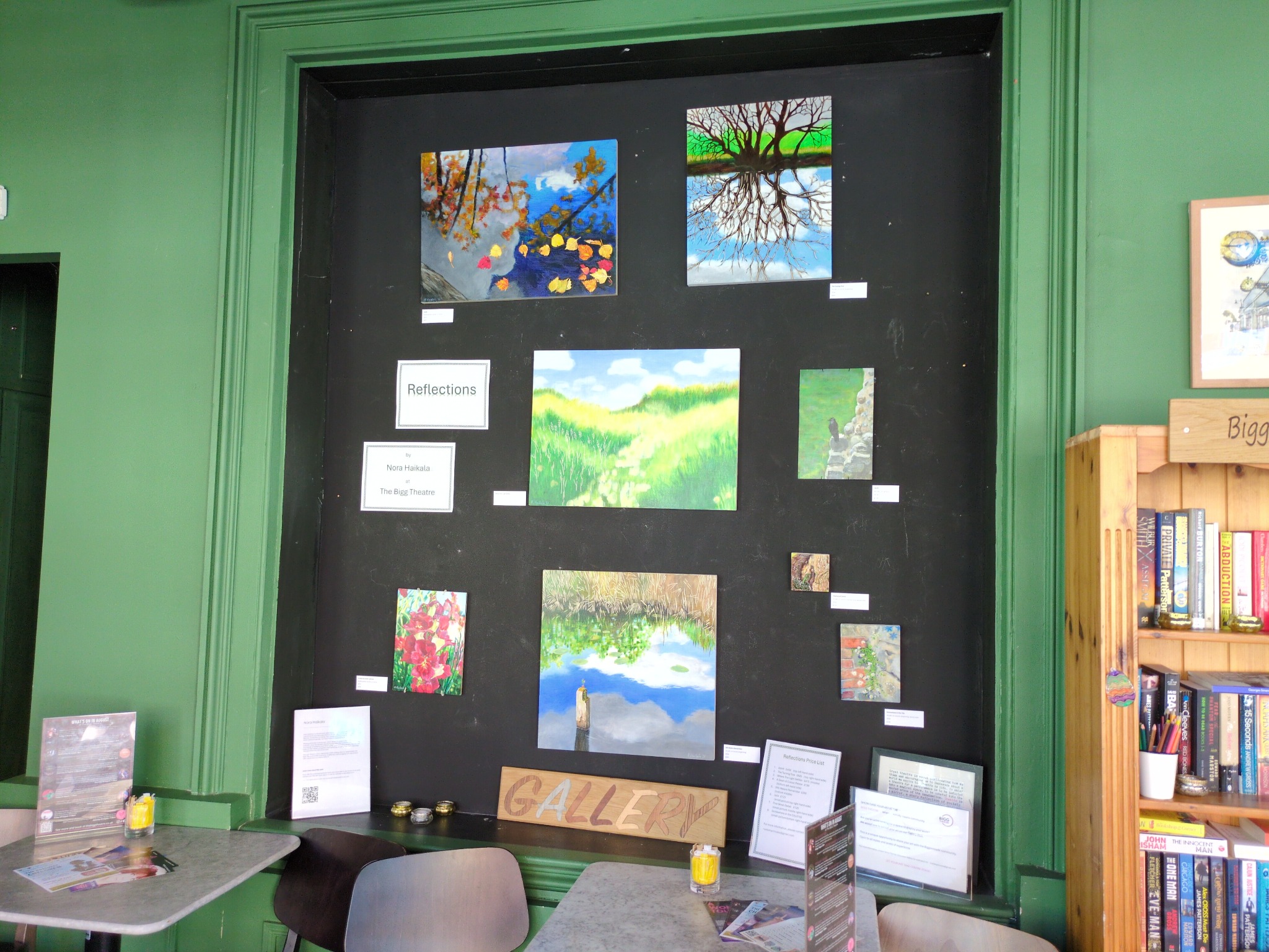 Paintings from the Reflections exhibition